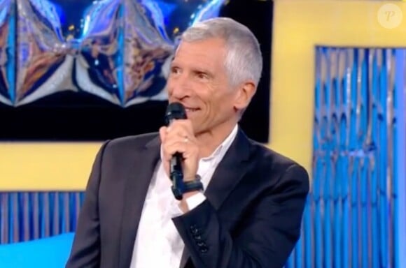 Nagui sur le plateau de "N'oubliez pas les paroles" ce mercredi 9 août 2023.