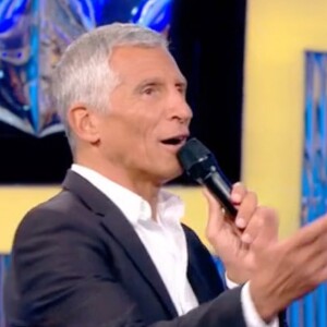 Nagui sur le plateau de "N'oubliez pas les paroles" ce mercredi 9 août 2023.