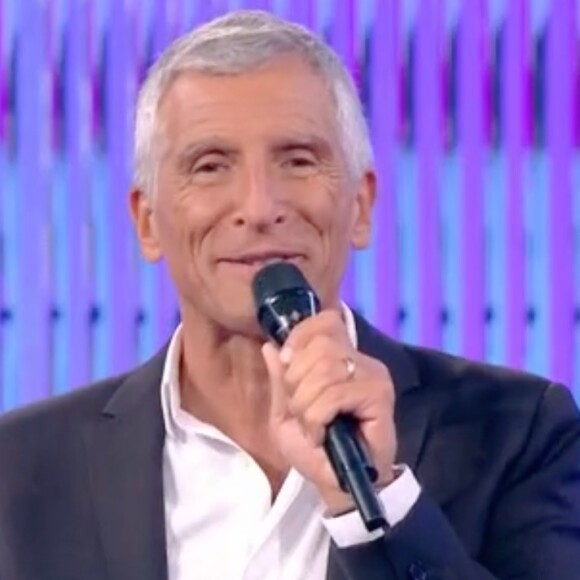 Nagui sur le plateau de "N'oubliez pas les paroles" ce mercredi 9 août 2023.