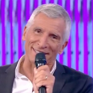 Nagui sur le plateau de "N'oubliez pas les paroles" ce mercredi 9 août 2023.