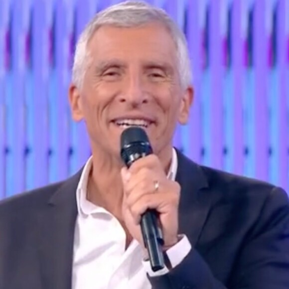 Nagui sur le plateau de "N'oubliez pas les paroles" ce mercredi 9 août 2023.