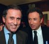 Un choc immense.
Le 1er Ministre Quebecois en France remettant l'insigne de l'ordre national du Quebec à Michel Drucker et Bernard Pivot. (DANIEL GIRY / BESTIMAGE)