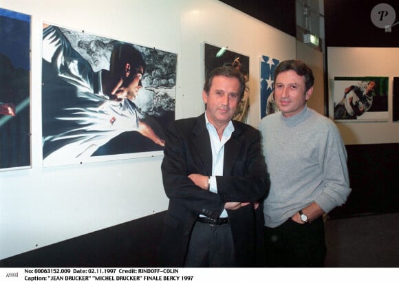 Michel Drucker et Jean Drucker finale Bercy en 1997.