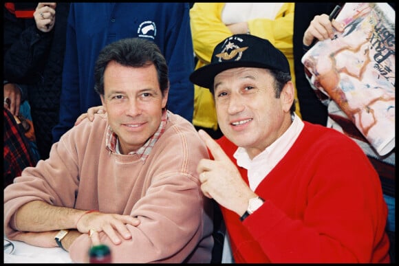 Michel Leeb et Michel Drucker au 10ème prix Jean Gabin en 1997.