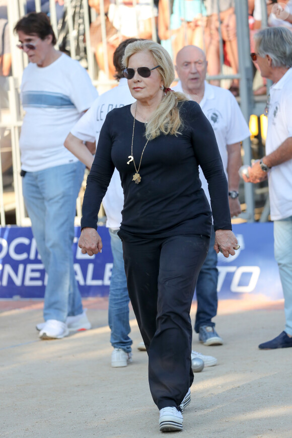 Tony Scotti, Sylvie Vartan - Challenge Henri Salvador 2019, Un tournoi VIP de Pétanque "Souvenir Henri-Salvador" organisé chaque année à l'Ile-Rousse par le Sport Pétanque Ile-Rousse, en Corse, France, le 13 Septembre 2019. © Olivier Sanchez/Crystal/Bestimage