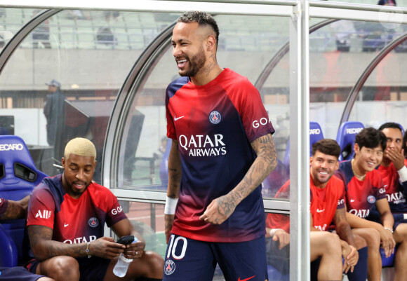 Neymar au Yanmar Stadium Nagai d'Osaka, en juillet 2023. (photo by Yoshio Tsunoda/AFLO)