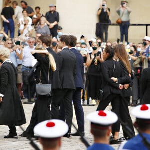 Illustration lors de la cérémonie d'hommage national à Jean-Paul Belmondo à l'Hôtel des Invalides à Paris, France, le 9 septembre 2021. © Christophe Aubert via Bestimage 