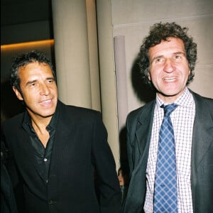 Gérard Leclerc et Julien Clerc à l'hôtel Park Hyatt de Paris.
