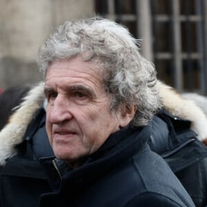 La France est encore sous le choc.
Gérard Leclerc - Sorties des obsèques de Philippe Tesson en l'église Saint-Germain des-Prés à Paris. © Christophe Clovis / Bestimage