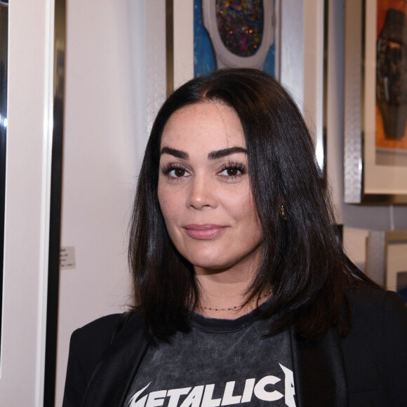 Exclusif - Lola Dewaere lors du vernissage de l'exposition "Vue du ciel" de l'artiste 3D Johann Perathoner au Royal Monceau-Raffles Paris le 20 avril 2022. © Rachid Bellak / Bestimage