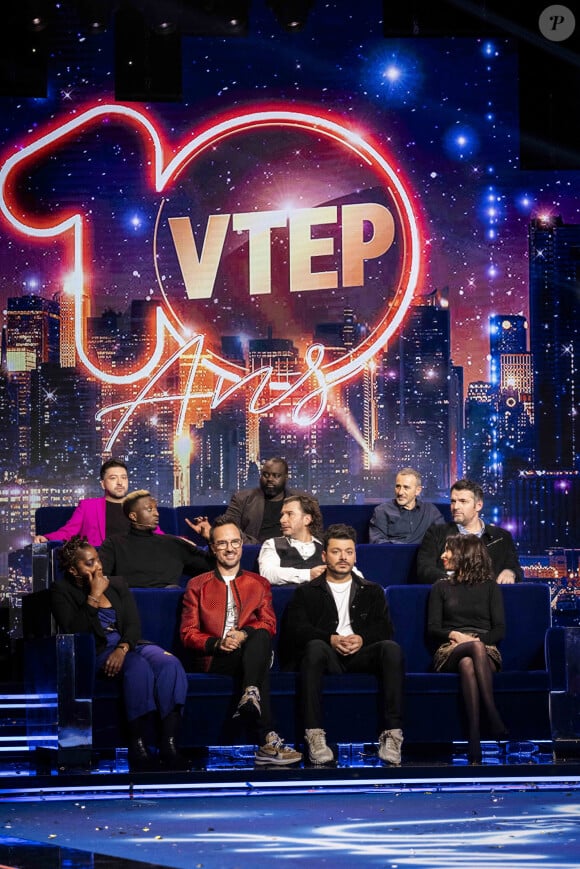 Exclusif - Chris Marques, Issa Doumbia, Elie Semoun, Ahmed Sylla, Michael Youn, Arnaud Ducret, Claudia Tagbo, Jarry, Kev Adams, Amelle Chahbi - Enregistrement des 10 ans de l'émission "Vendredi tout est permis (VTEP)", présentée par A.Essebag et diffusée le 29 janvier sur TF1 © Jacovides-Moreau / Bestimage