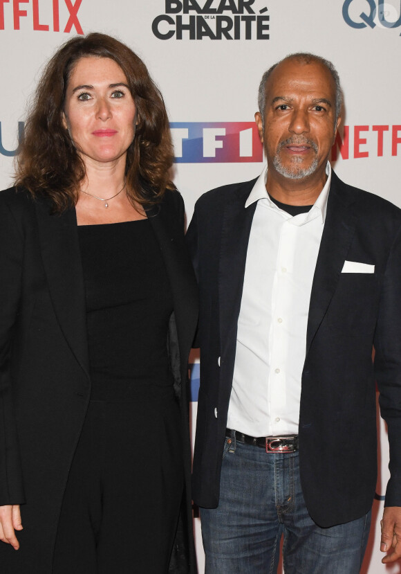 Pascal Légitimus et sa femme Adriana Santini à l'avant-première de série télévisé TF1 "Le Bazar de la Charité" au Grand Rex à Paris, France, le 30 septembre 2019. © Coadic Guirec/Bestimage 