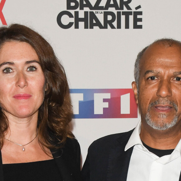 Pascal Légitimus et sa femme Adriana Santini à l'avant-première de série télévisé TF1 "Le Bazar de la Charité" au Grand Rex à Paris, France, le 30 septembre 2019. © Coadic Guirec/Bestimage 