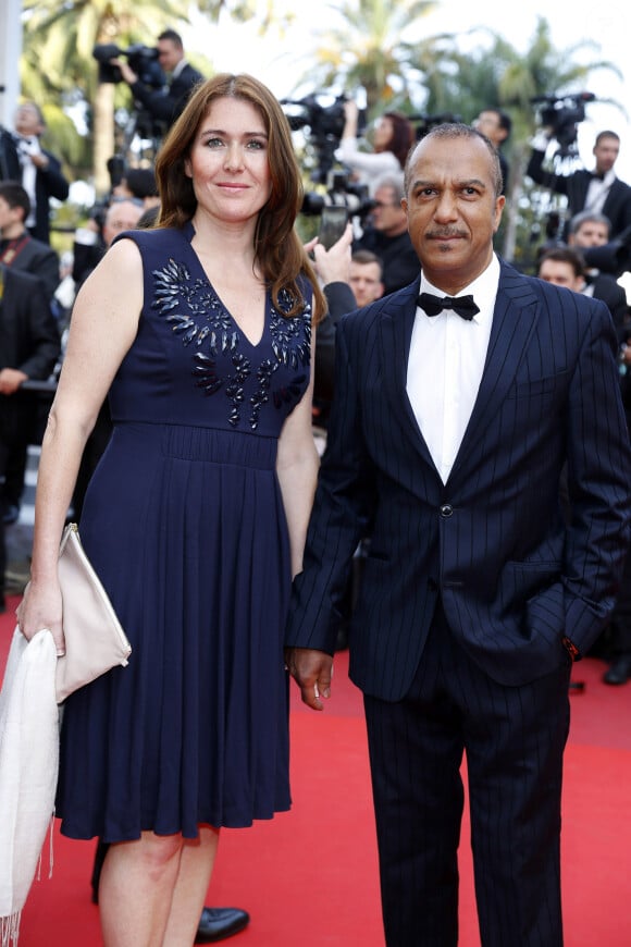 Pascal Légitimus et sa femme Adriana Santini - Montée des marches du film "Loving" lors du 69ème Festival International du Film de Cannes. Le 16 mai 2016. © Borde-Jacovides-Moreau/Bestimage 