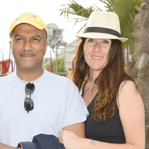 Pascal Légitimus et sa femme Adriana Santini - Inauguration de la Fête des Tuileries à Paris le 26 juin 2015. 