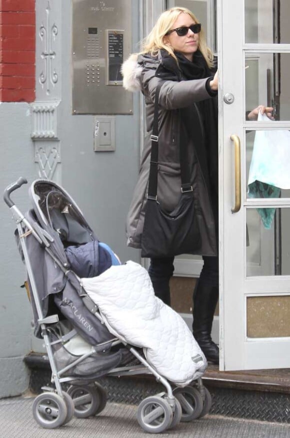 Naomi Watts et son fils Samuel Kai à New York