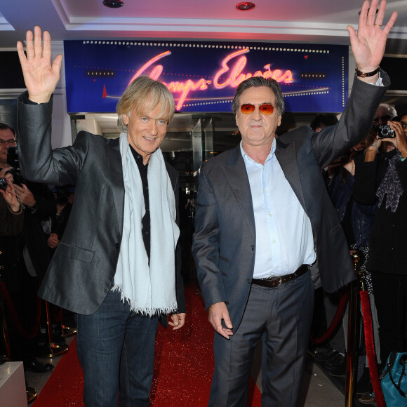 Dave et Daniel Auteuil - Enregistrement de l'émission "Champs ELysées" au studio Gabriel. © Guillaume Gaffiot /Bestimage