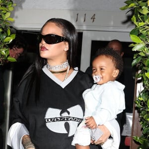 Rihanna (enceinte) et Asap Rocky sont allés dîner en famille avec leur fils au restaurant Giorgio Baldi à Santa Monica.