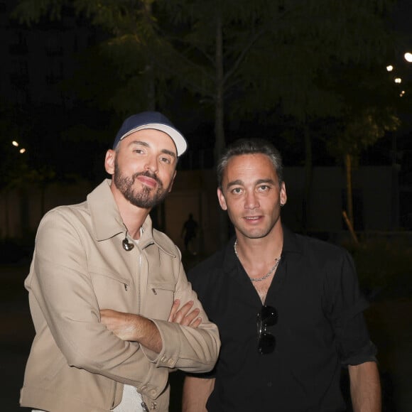 Exclusif - Christophe Willem, Jean-Baptiste Guegan - Backstage - Enregistrement de l'émission "Le plus grand karaoké de France : Les tubes de légendes" au stade Roland Garros à Paris, diffusée le 24 août à 21h10 sur M6 © Jack Tribeca / Bestimage