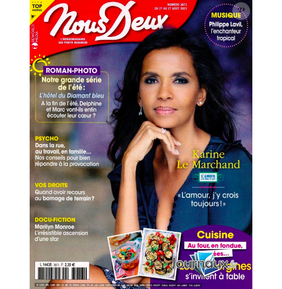 Couverture du magazine "Nous Deux", paru le 21 août 2023.