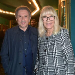 Exclusif - Michel Drucker et sa femme Dany Saval à la générale du spectacle musical Les Choristes au théâtre des Folies Bergère à Paris, France, le 2 mars 2017.© Gorassini-Moreau/Bestimage 