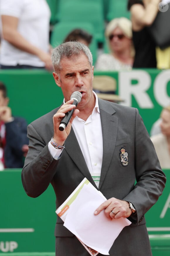 Marc Maury - Match d'exhibition de tennis au profit de l'Association Mondiale des Amis de l'Enfance (A.M.A.D.E) à l'occasion du coup d'envoi de la 111ème édition du Monte Carlo Rolex Masters sur le court central Rainier III à Roquebrune-Cap-Martin, le 15 avril 2017. © Claudia Albuquerque/Bestimage 