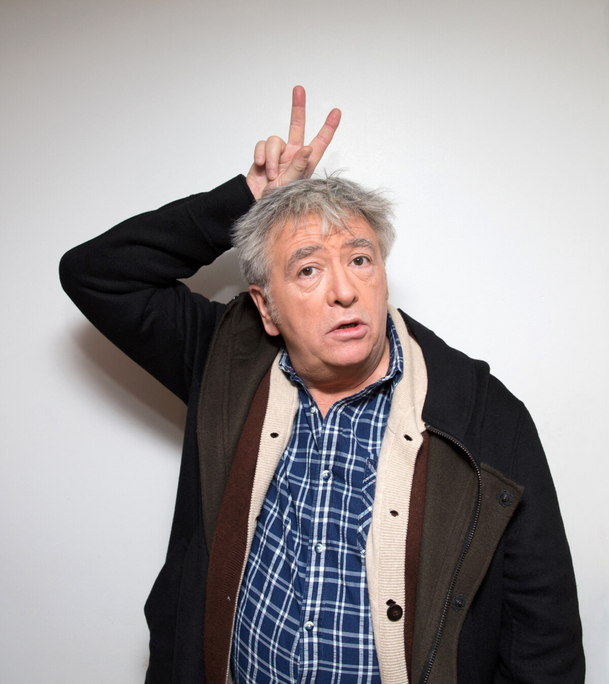 Photo Archives JeanYves Lafesse sur le tournage de l'émission "Les