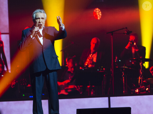 Exclusif - Michel Sardou - Ultime concert de Michel Sardou pour la dernière date de son spectacle "La dernière danse" à la Seine Musicale à Boulogne-Billancourt le 12 avril 2018. Le chanteur a rassemblé plus de 400 000 spectateurs pour une tournée de 82 concerts. © Pierre Perusseau/Bestimage 