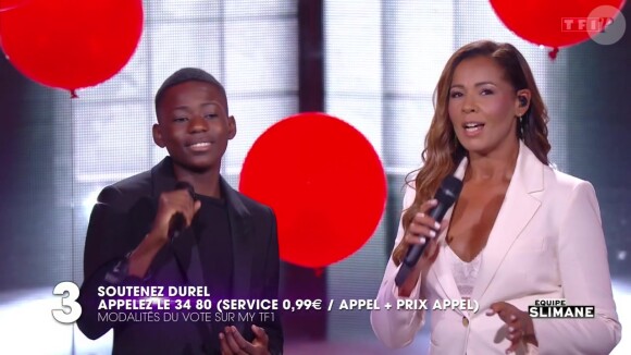 Durel et Chimène Badi sur TF1.