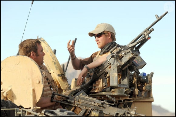 Le prince Harry avec l'armée britannique dans la province d'Helmand au sud de l'Afghanistan. Janvier et février 2008