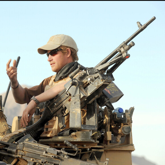 Le prince Harry avec l'armée britannique dans la province d'Helmand au sud de l'Afghanistan. Janvier et février 2008