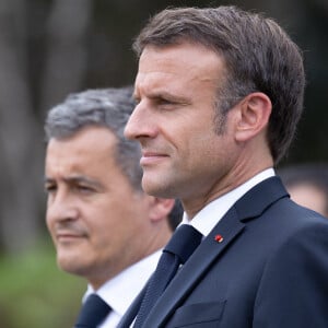 Il est marié depuis trois ans
Emmanuel Macron, président de la République Française, assiste à une cérémonie honorifique à Touho, dans le cadre de son voyage officiel en Nouvelle-Calédonie. Touho, le 25 juillet 2023. © Raphael Lafargue/Pool/Bestimage 