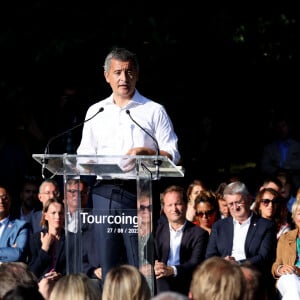 Gérald Darmanin, ministre de l’Intérieur - Gérald Darmanin fait sa rentrée politique à Tourcoing en présence de nombreux ministres et élus le 27 août 2023. © Dominique Jacovides / Bestimage  