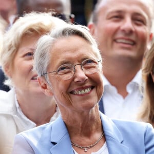 Elisabeth Borne, Première Ministre - Gérald Darmanin fait sa rentrée politique à Tourcoing en présence de nombreux ministres et élus le 27 août 2023. © Dominique Jacovides / Bestimage  