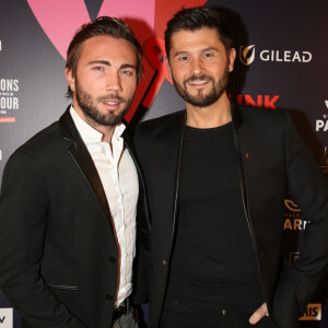 Christophe Beaugrand et son mari Ghislain Gerin lors du gala de charité le grand bal "ParAmour' à l'hôtel de ville de Paris, France, le 14 février 2019 © Denis Guignebourg/Bestimage 