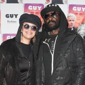 Repostant alors une photo de leur mariage.
Lââm et son mari Robert Suber à la projection du film "Guy" à Bobino, à Paris, France, le 4 décembre 2018. © Coadic Guirec/Bestimage 