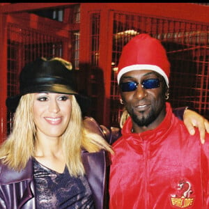 Robert Suber et Lââm à la générale du spectacle Ali Baba, à Paris, en 2000