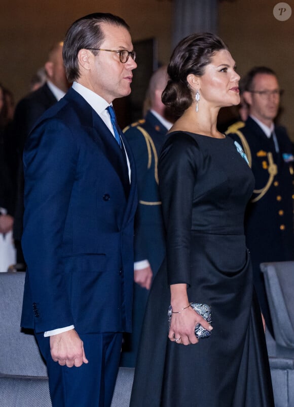 Mais certaines rumeurs circulent à leur sujet, ces derniers temps.
La princesse Victoria de Suède et le prince Daniel de Suède - Remise des prix Nobel 2021 à l'hôtel de ville de Stockholm, Suède, le 10 décembre 2021. 