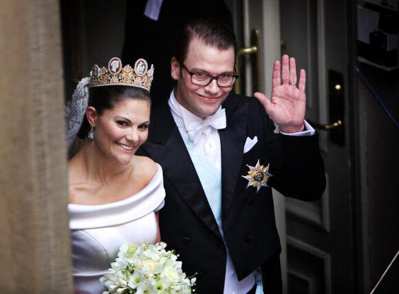 La princesse Victoria et le prince Daniel de Suède lors de leur mariage le 19 juin 2010. Photo Gustav Mårtensson