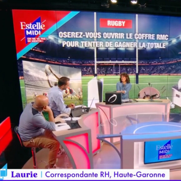 Estelle Denis et ses collègues sur le plateau d'"Estelle Midi" sur RMC.