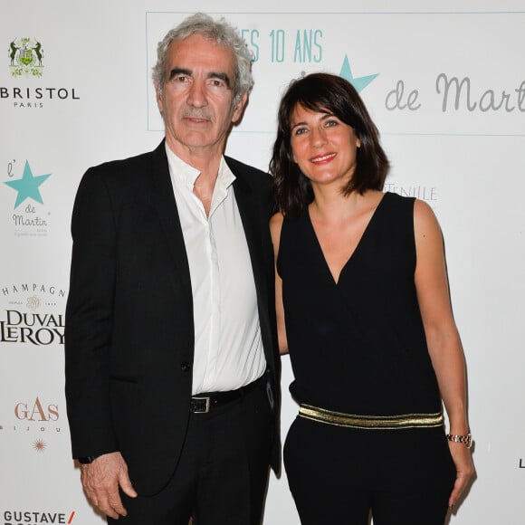 Raymond Domenech et sa compagne Estelle Denis lors de l'anniversaire des 10 ans de l'Etoile de Martin à l'hôtel Le Bristol à Paris  © Guirec Coadic/Bestimage