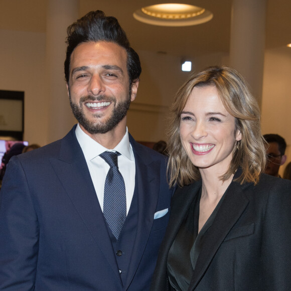 Maxim Nucci et sa compagne Isabelle Ithurburu (enceinte) - Arrivées lors de la 43ème cérémonie des Cesar à la salle Pleyel à Paris, le 2 mars 2018. © Dominique Jacovides - Olivier Borde / Bestimage 