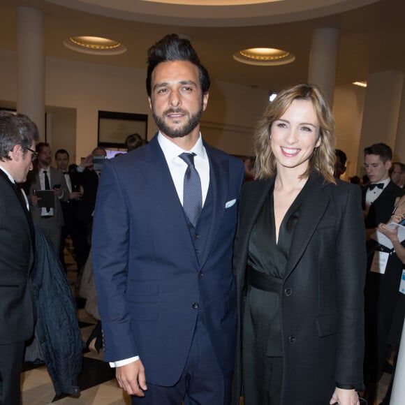 Maxim Nucci et sa compagne Isabelle Ithurburu - Arrivées lors de la 43ème cérémonie des Cesar à la salle Pleyel à Paris, le 2 mars 2018. © Dominique Jacovides - Olivier Borde / Bestimage 