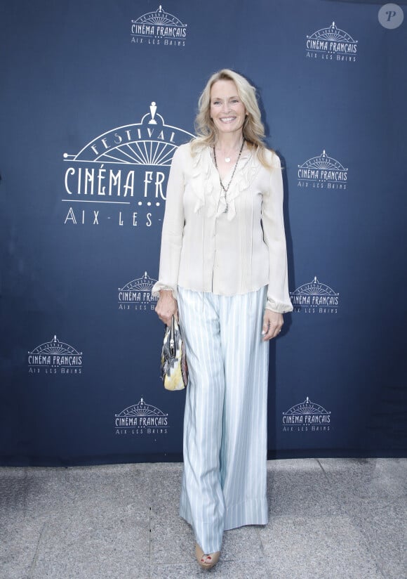 Exclusif - Estelle Lefébure lors de la 2ème édition du Festival du Cinéma Français et Gastronomie d'Aix-les-Bains le 8 juin 2023.