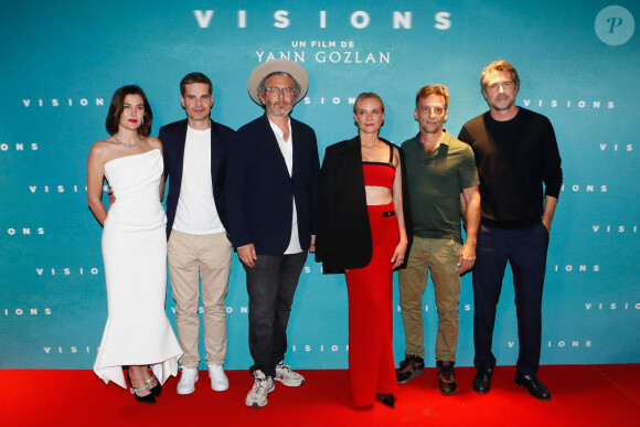 Yann Gozlan (réalisateur), Marta Nieto, Diane Kruger, Matthieu Kassovitz - Avant-première du film "Visions" au cinéma Pathé Wepler à Paris, France, le 29 août 2023. © Christophe Clovis / Bestimage 