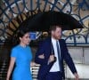Mais depuis le départ du prince Harry et de Meghan Markle, ils ne se parlent plus.
Le prince Harry, duc de Sussex, et Meghan Markle, duchesse de Sussex arrivent à la cérémonie des Endeavour Fund Awards au Mansion House à Londres, Royaume Uni, le 5 mars 2020. 