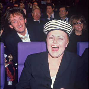ARCHIVES - Pierre Palmade et Muriel Robin lors ds Victoires de la musique 1993