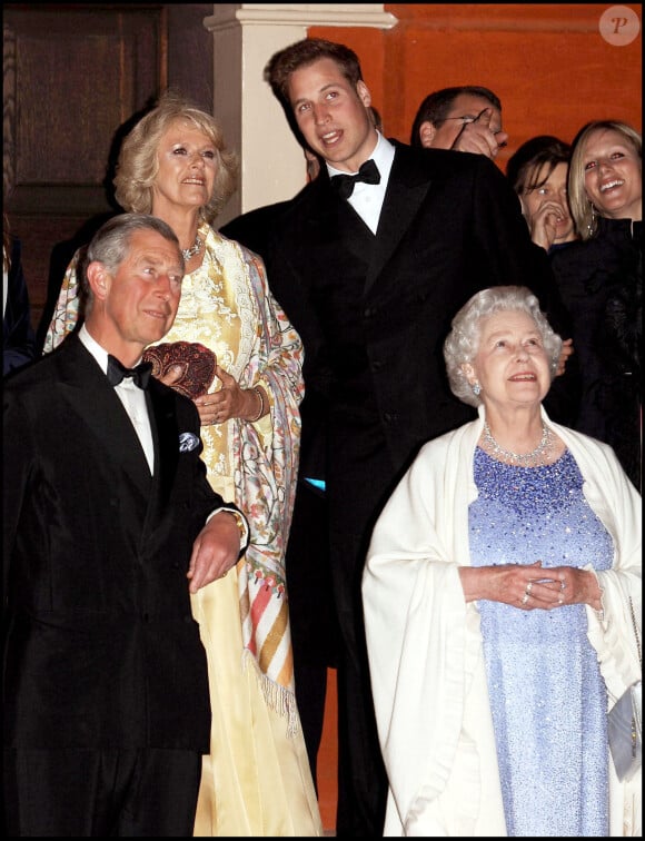 Prince Charles, Elizabeth II, Camilla Parker-Banks et le prince William - 80ème anniversaire de la reine Elizabeth.