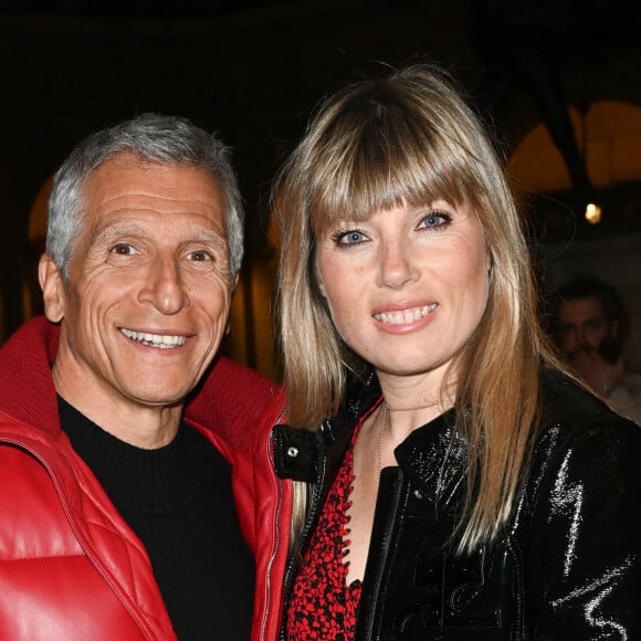 Exclusif - Nagui avec sa femme Mélanie Page - Cérémonie de remise du prix Raymond Devos au théâtre Edouard VII à Paris cadre de la 28ème édition de la semaine de la Langue Française et de la Francophonie le 20 mars 2023 © Coadic Guirec - Cyril Bruneau / Bestimage 