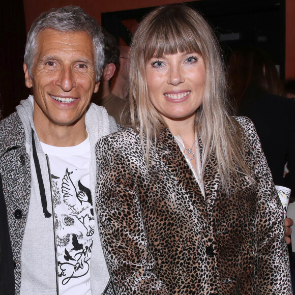 Exclusif - Nagui et sa femme Mélanie Page - Coulisses du XVème gala pour la Fondation Recherche Alzheimer à l'Olympia à Paris le 14 mars 2022 © Bertrand Rindoff/Bestimage 